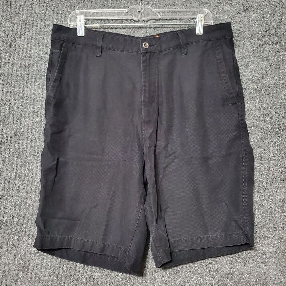 Tommy Bahama Shorts Mens 35 Black Tencel Paradise Nation Summer Luau Preppy Golf